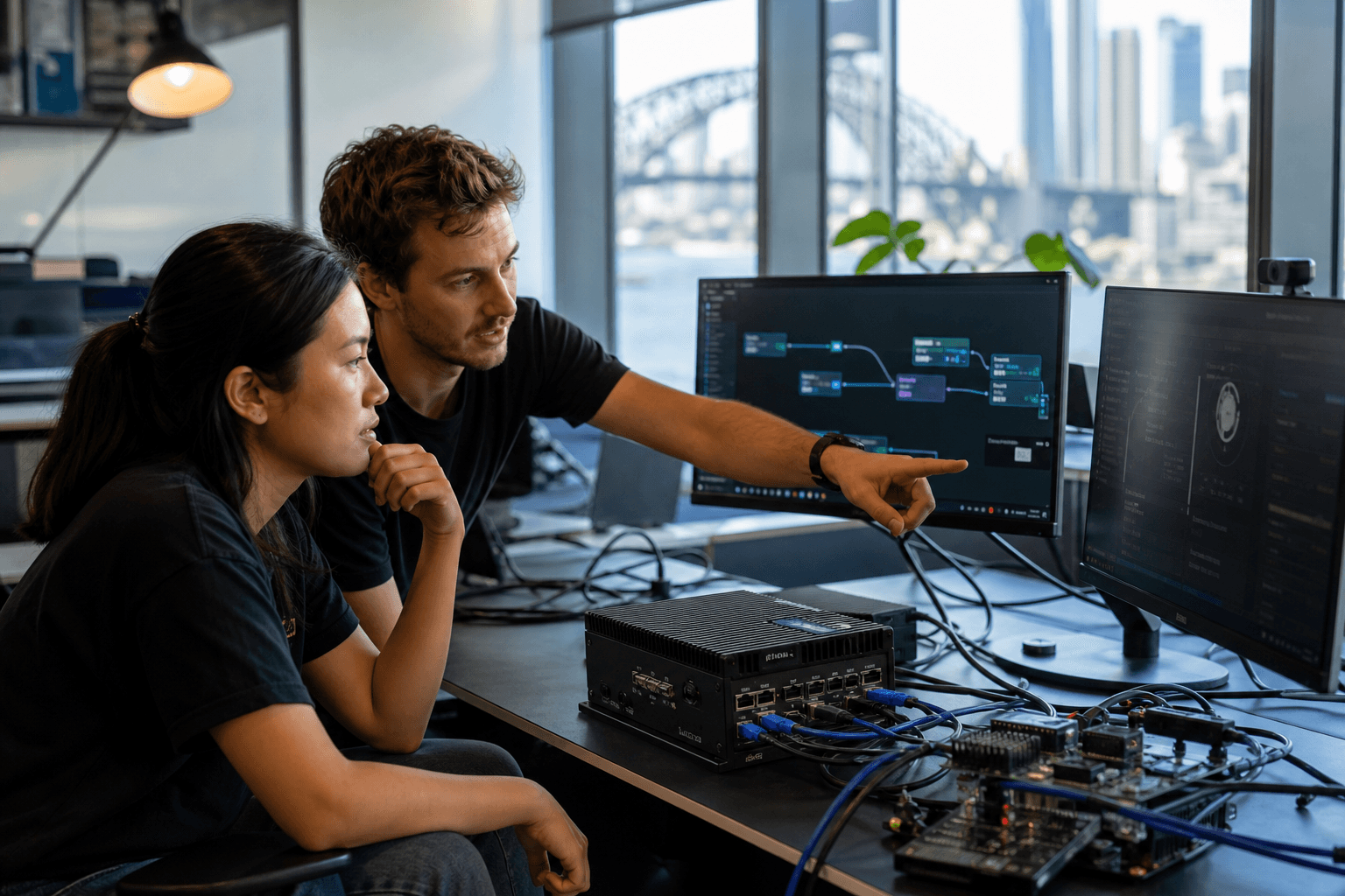 NeuraIQ engineering team building edge AI systems in Australia