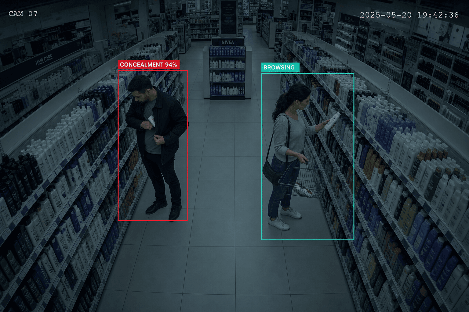 IntelliGuard AI detecting concealment and browsing behaviour