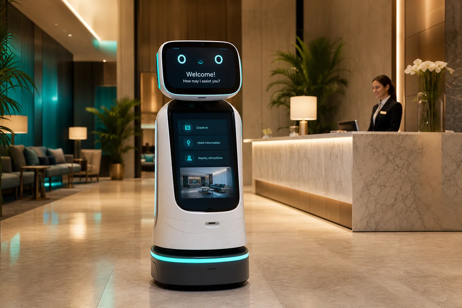 Hospitality & Reception autonomous robotics